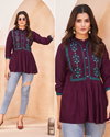 Bubbly By Ff Embroidery Work Ladies Tops Wholesale Suppliers In Mumbai